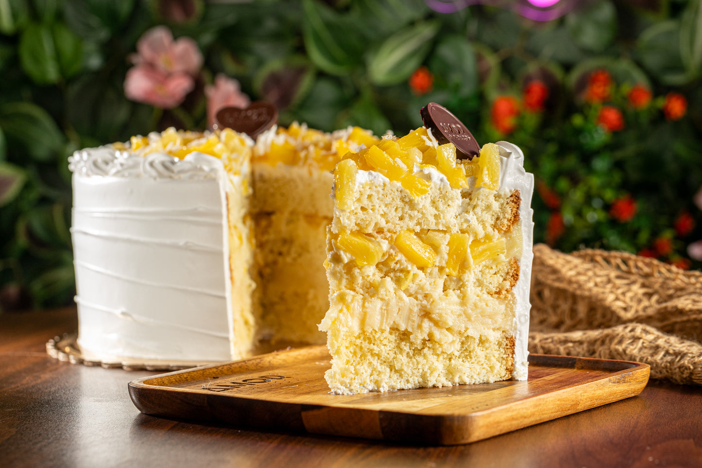 Bolo de Abacaxi com Coco