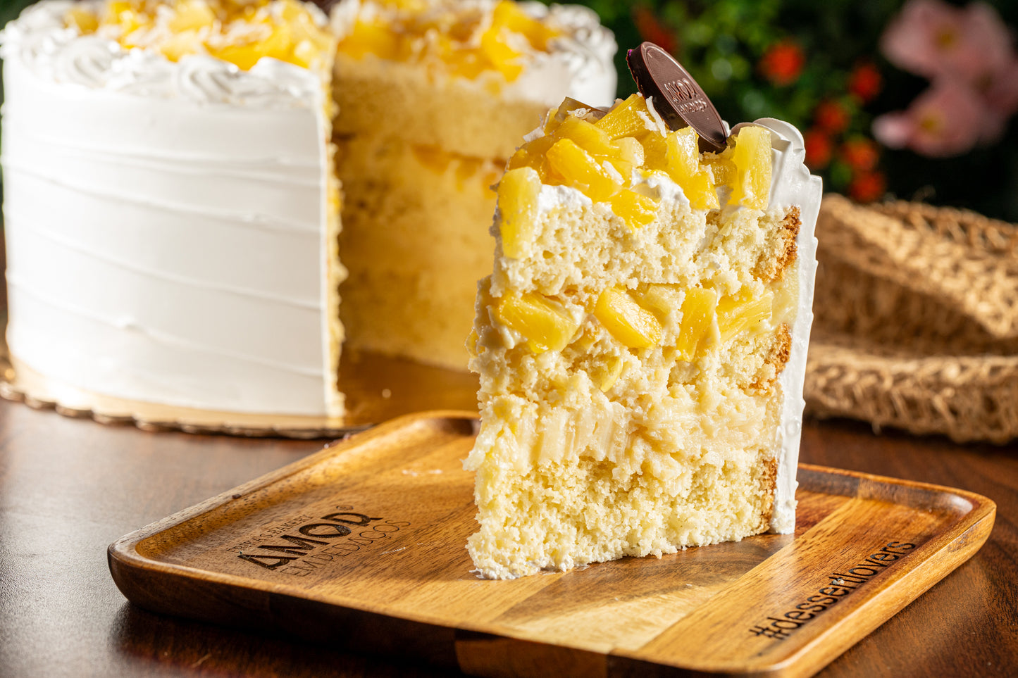 Bolo de Abacaxi com Coco