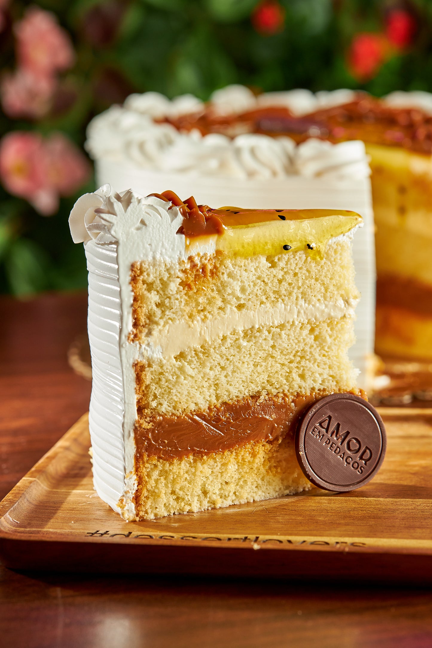 Bolo de Maracujá com Doce de Leite