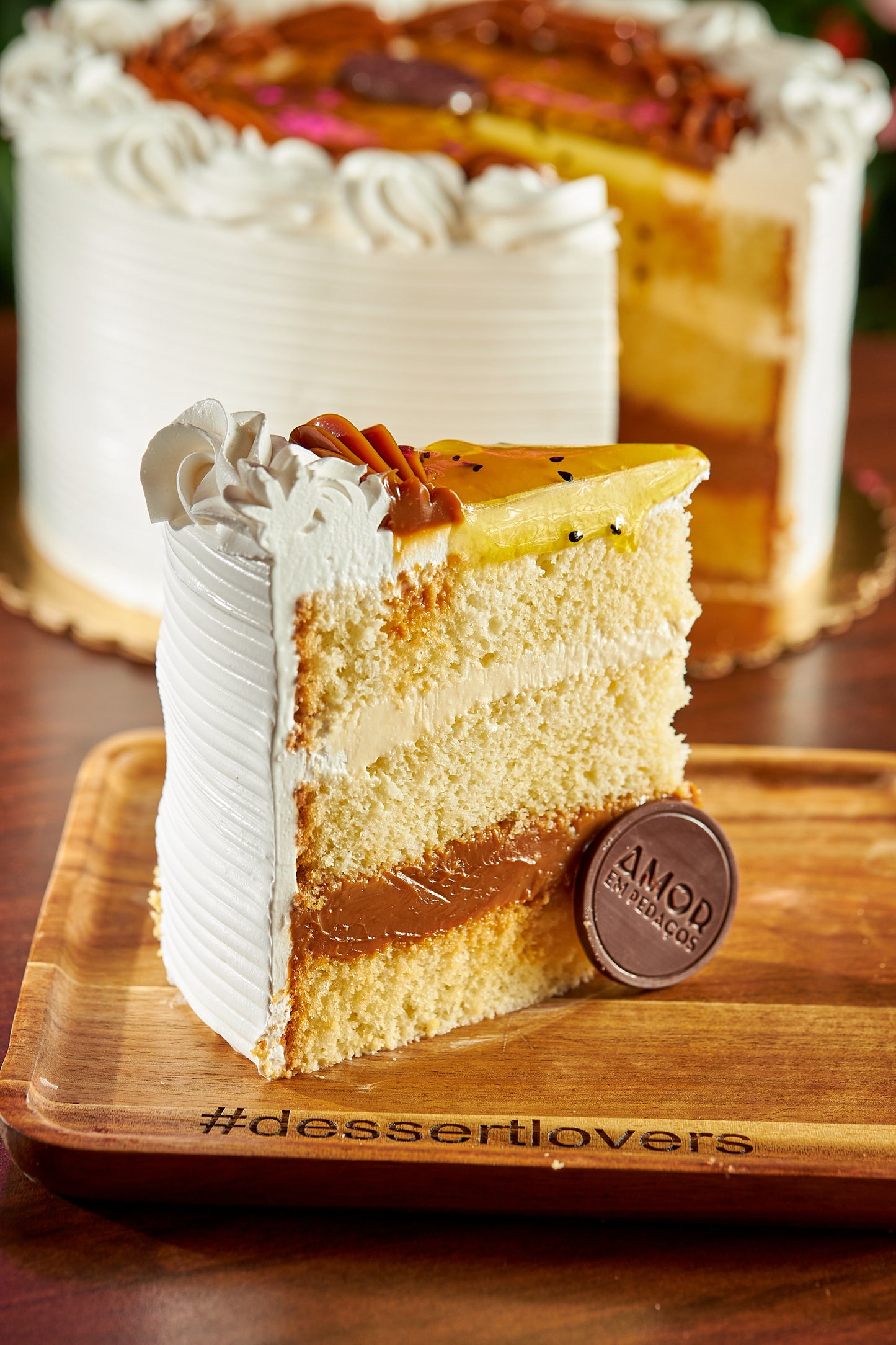 Bolo de Maracujá com Doce de Leite